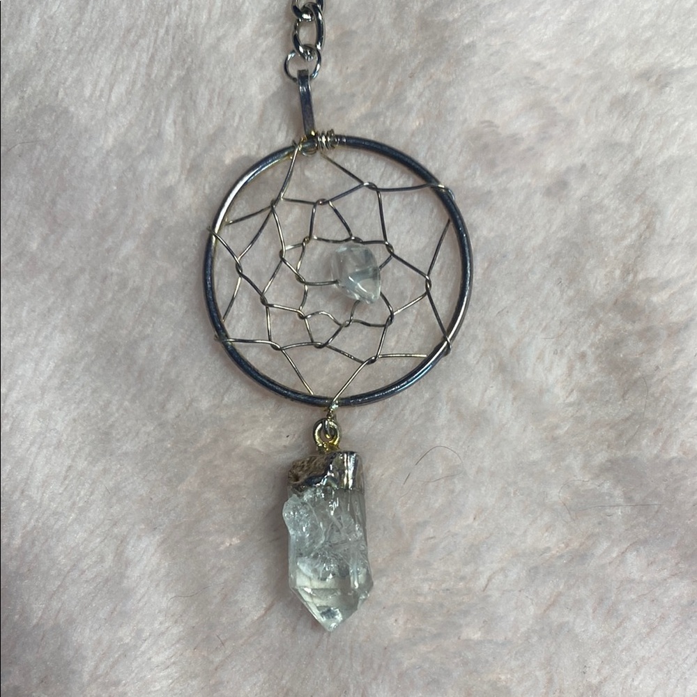 Silver Dreamcatcher Keychain